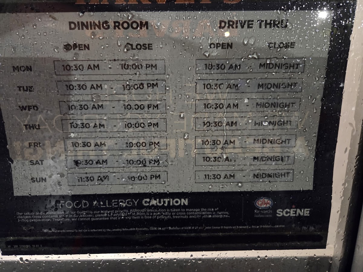 Menu - Harvey's photo 4